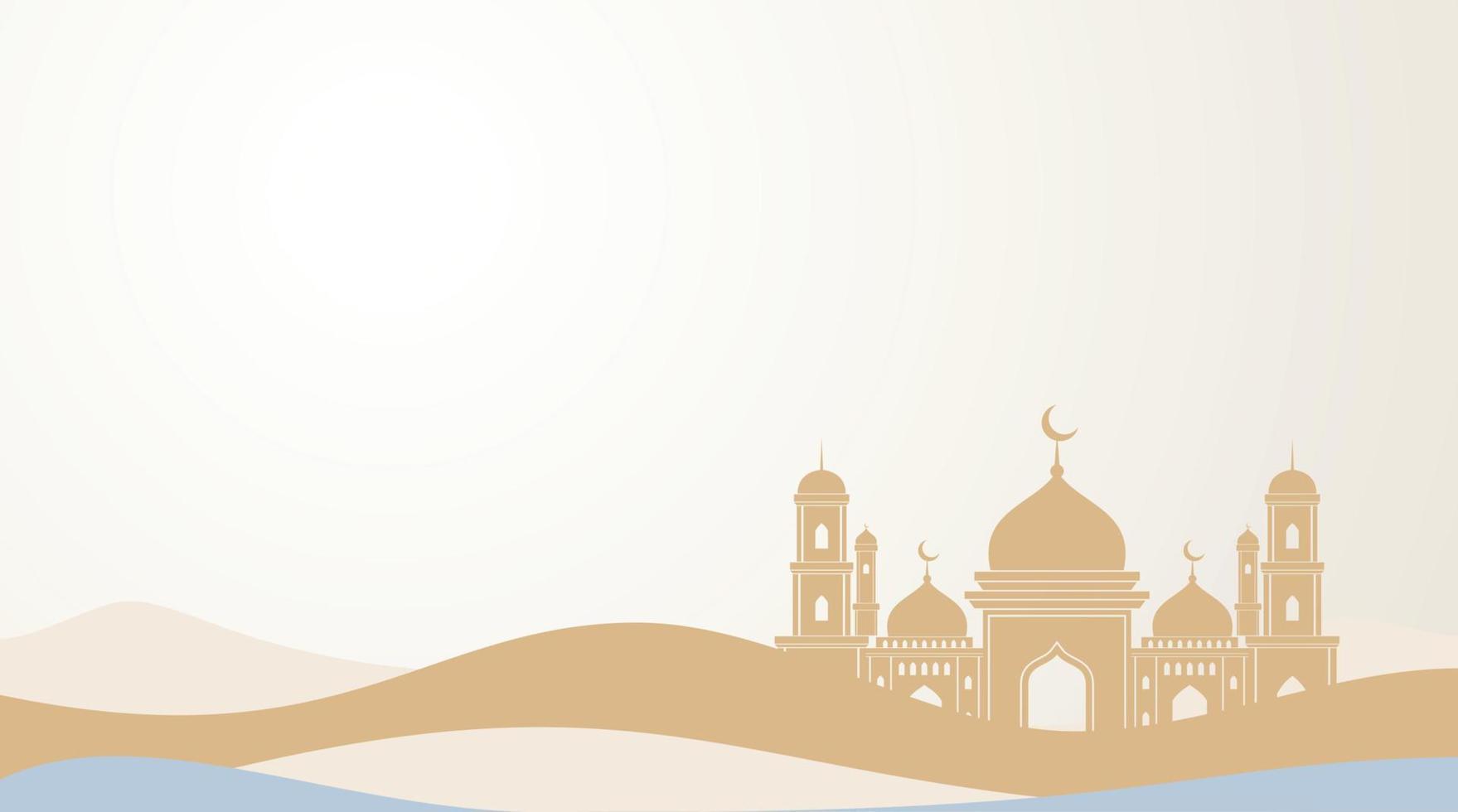 fondo islámico. fondo de eid mubarak. fondo de ramadán kareem. vector