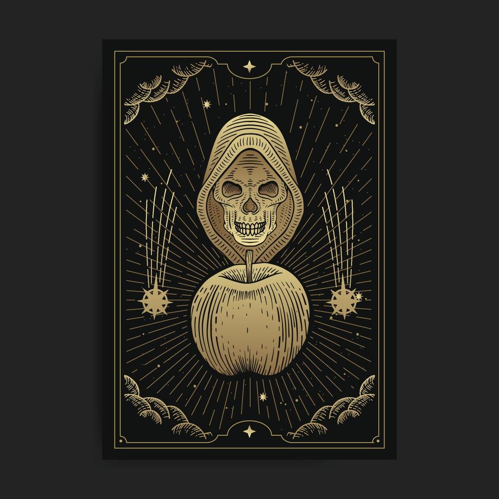 The devil's cursed apple vector