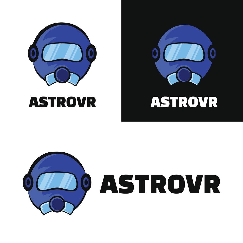 concepto de logotipo astro vr vector