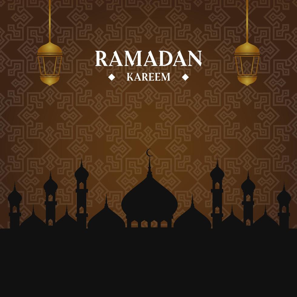 Simple and elegant Ramadan background, Islamic background vector
