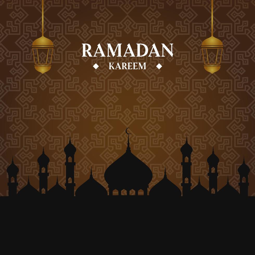 Simple and elegant Ramadan background, Islamic background vector