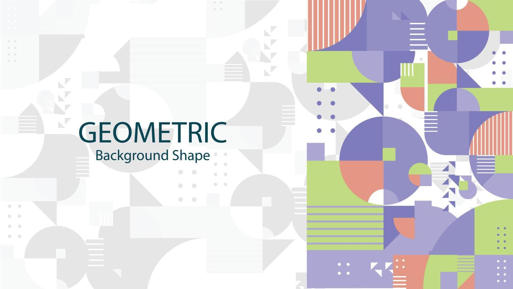 Geometric color background shape vector graphic design template