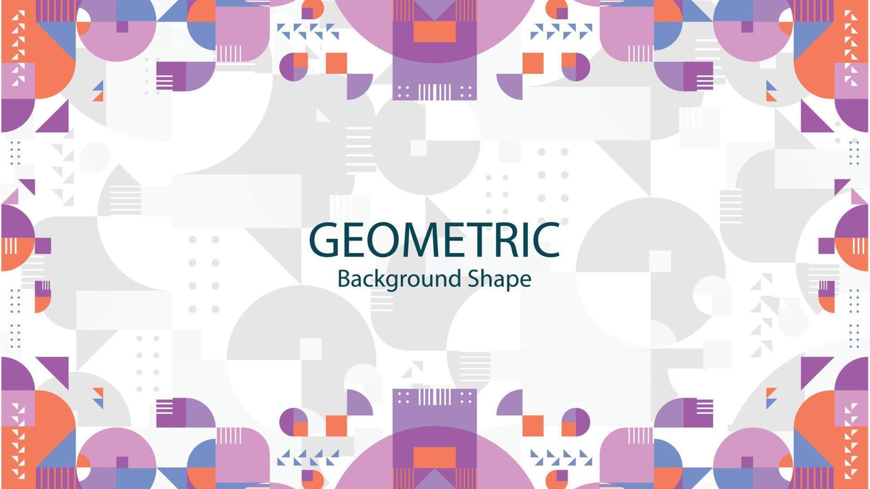 Geometric color background shape vector graphic design template