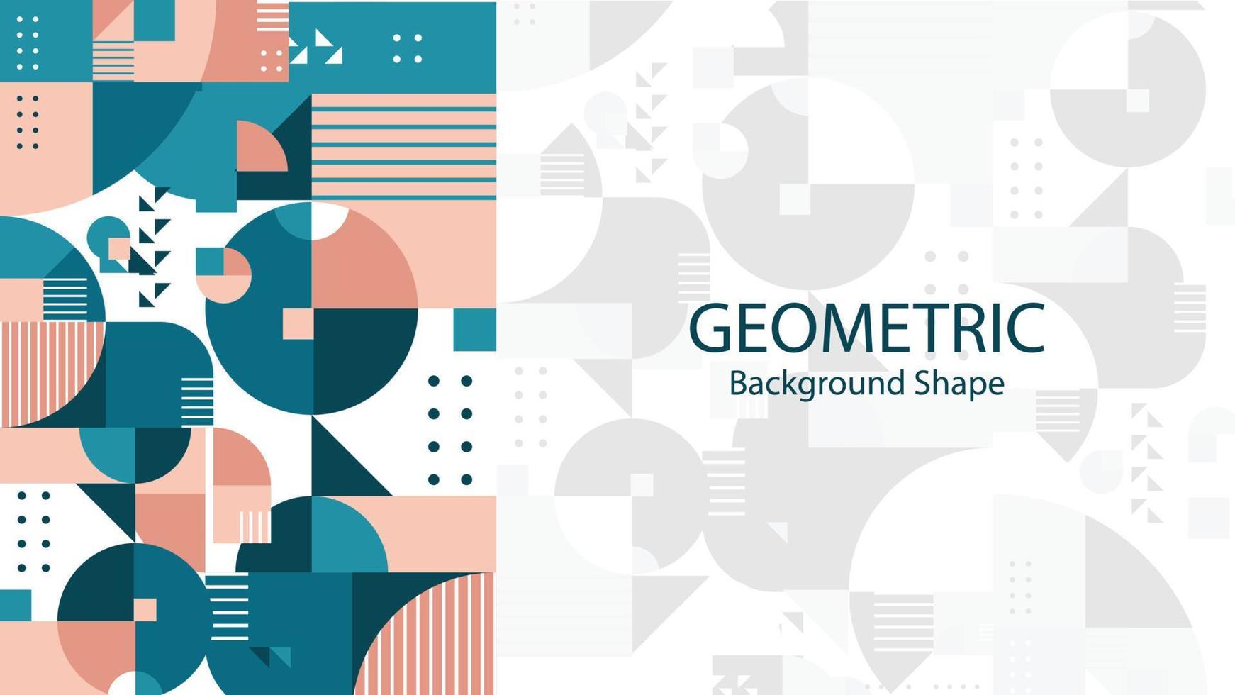 Geometric color background shape vector graphic design template