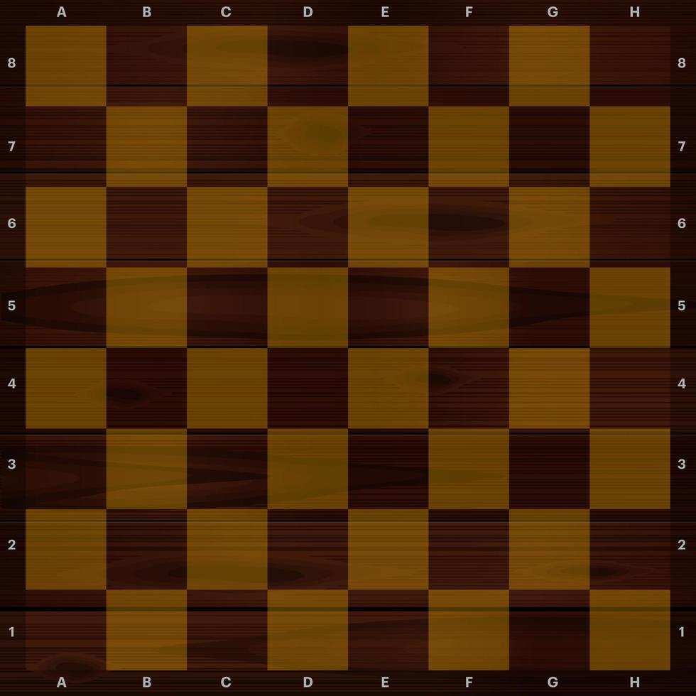 chess board with wooden texture design vector