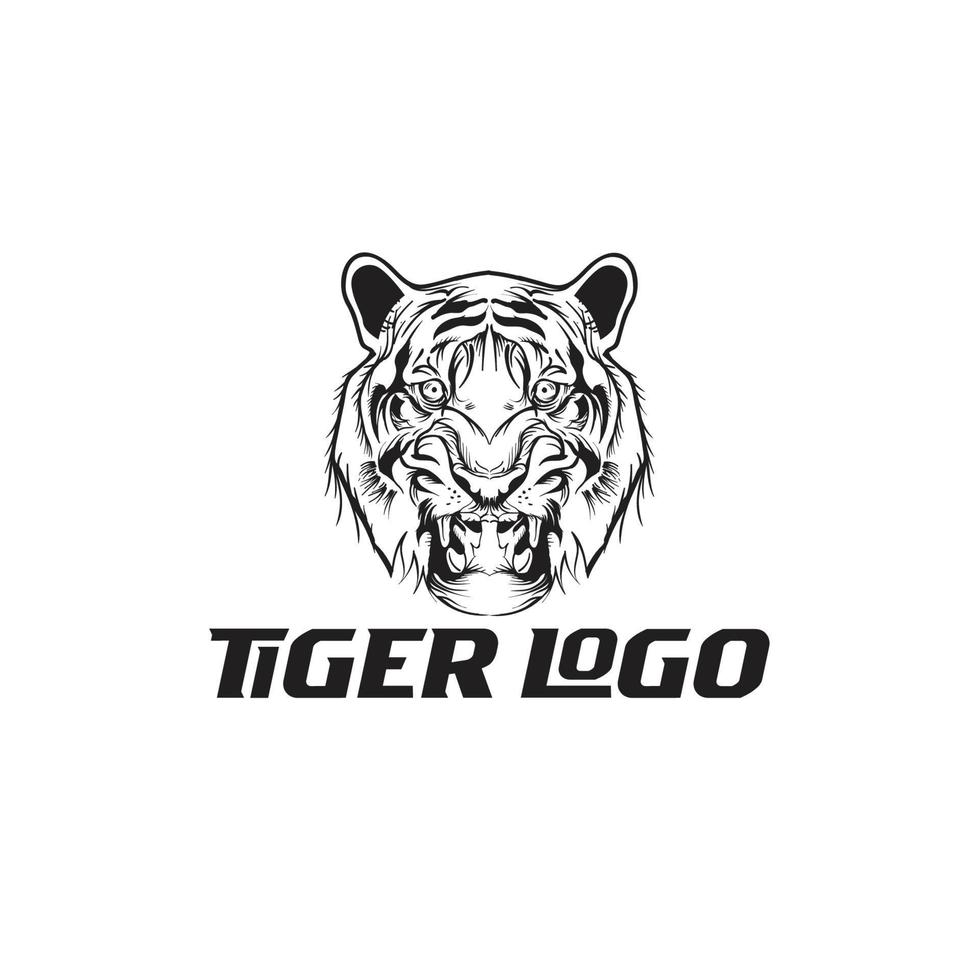 plantilla de logotipo de tigre vector