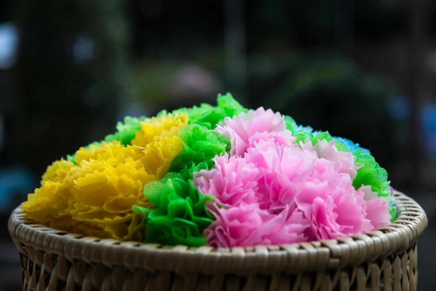 Colorful coin wrap. photo