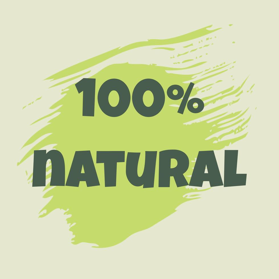organic and natural products sticker, label, badge and logo vector
