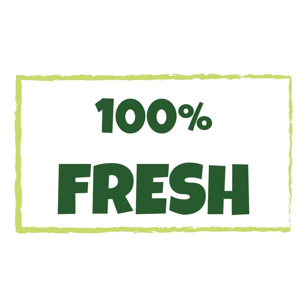Fresh products sticker, label, badge and logo vector