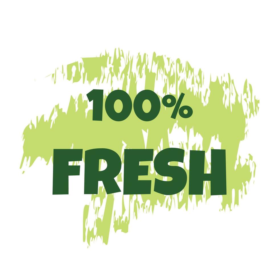 Fresh products sticker, label, badge and logo vector