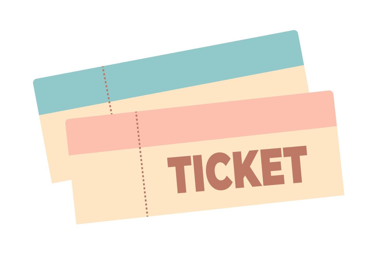 Airline travel boarding pass. Vector ticket illustration