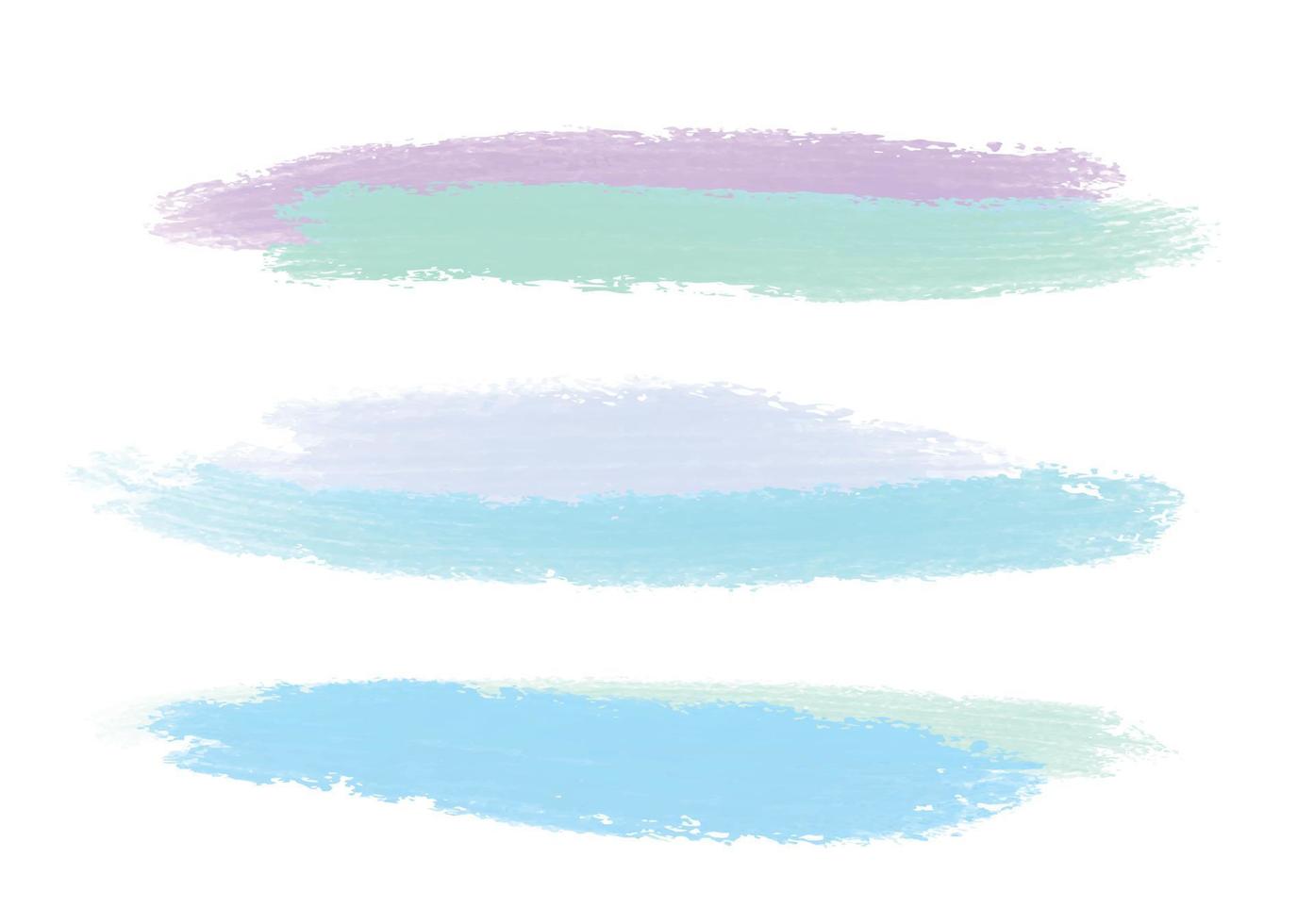 Decorative Watercolor Brush Stroke Shapes Collection vector