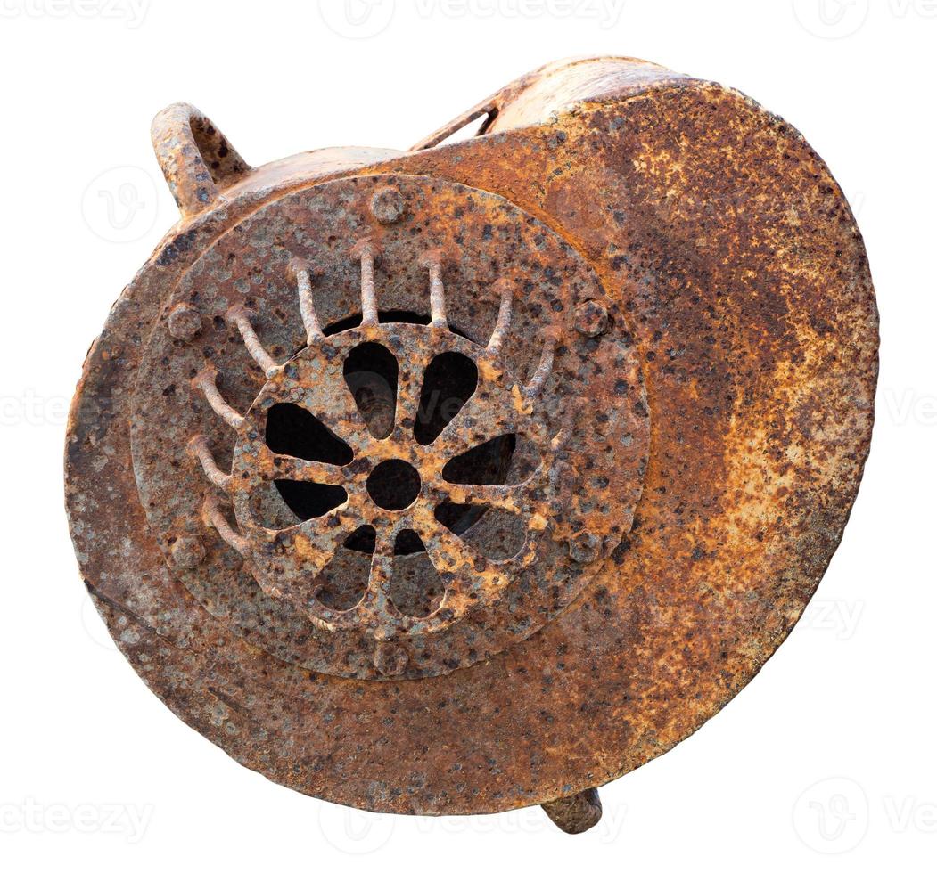 The head of the old pump pipe rust. photo