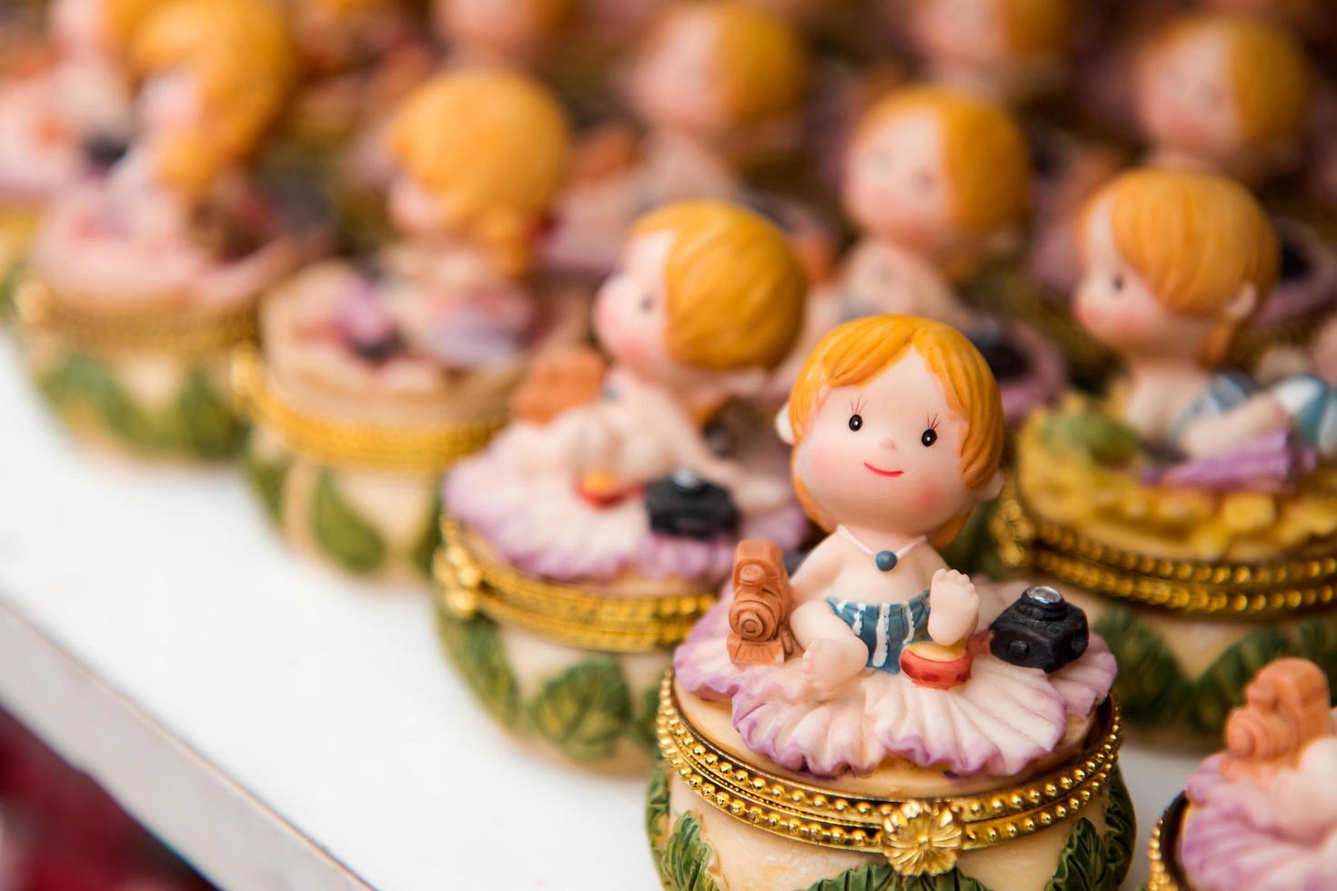 Ceramic doll girl. photo