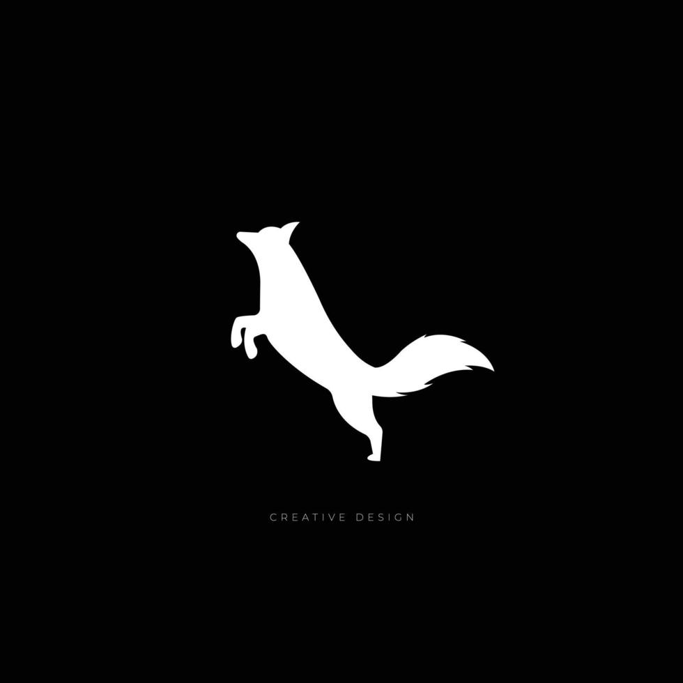 logotipo de marca de zorro creativo vector