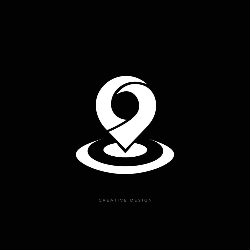 Location point creative icon design vector