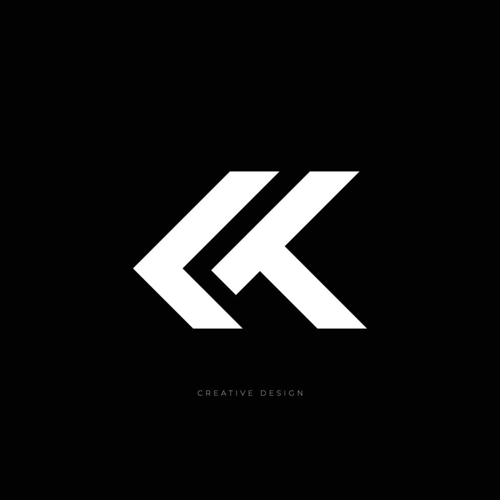 Letter branding LK creative concept vector