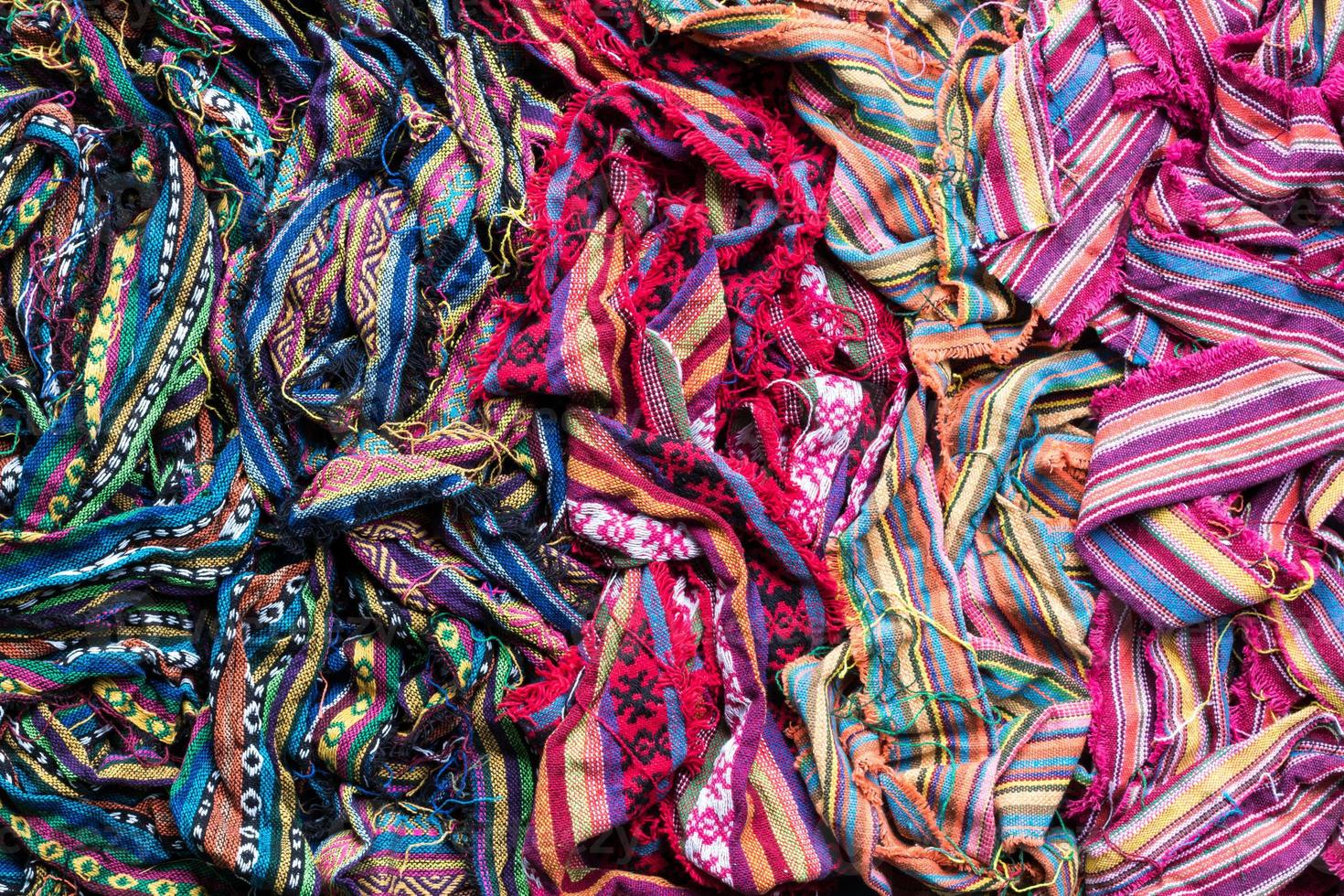Pile of colorful patterns. photo