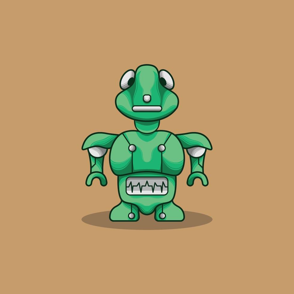 Frog Mascot Robot Future vector