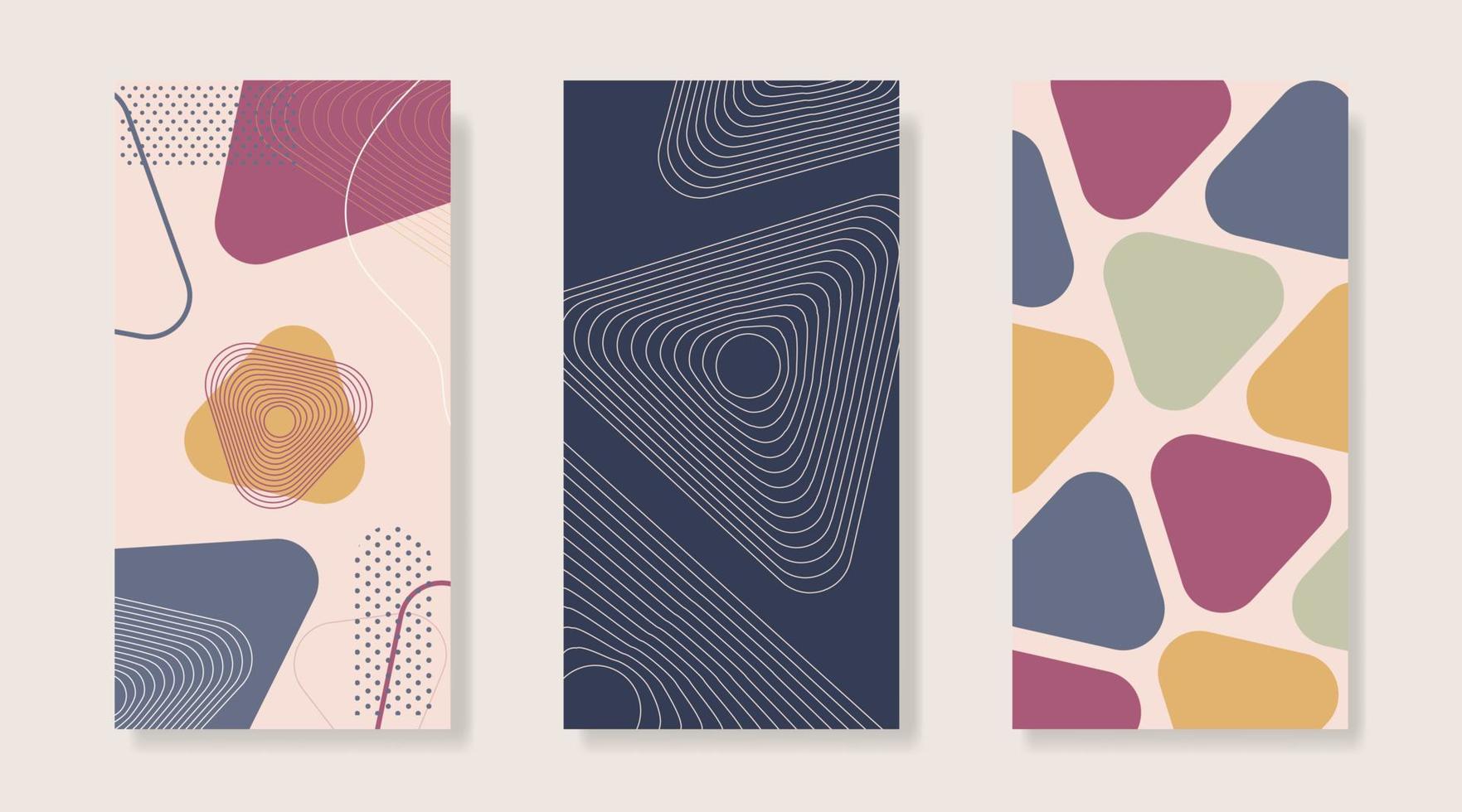 fondo de arte abstracto creativo forma abstracta con elementos geométricos plantilla de arte vectorial con diseño de póster contemporáneo. adecuado para uso en carteles y diseños mínimos de papel tapiz para decoración de paredes. vector