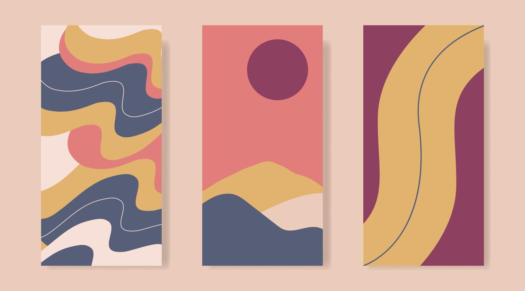 fondo de arte abstracto creativo forma abstracta con elementos geométricos plantilla de arte vectorial con diseño de póster contemporáneo. adecuado para uso en carteles y diseños mínimos de papel tapiz para decoración de paredes. vector