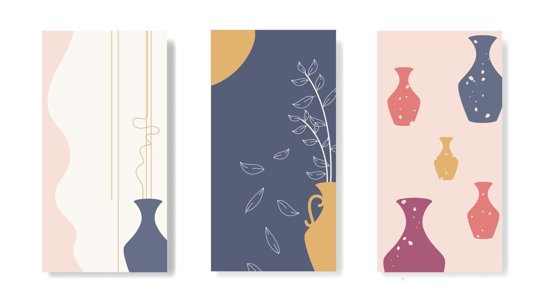 Abstract Creative Background With Vase Concept, Beautiful and Simple, Can Be Used In Wall Photo Frames and or For Your Other Design Needs. vector