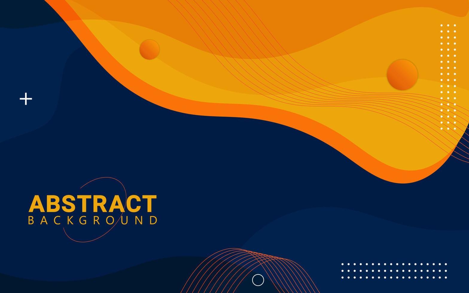 Abstract Background - With Lines And Irregular Shapes With Orange and Black Background, Perfect For Your Template Design. vector