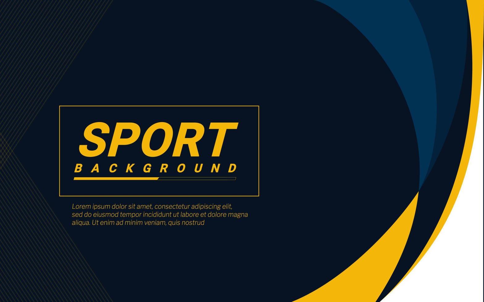 Background With Elegant and Modern Style, Sports Themed with a Combination of Yellow and Blue Colors Suitable for Background Designs or other Design Templates. vector