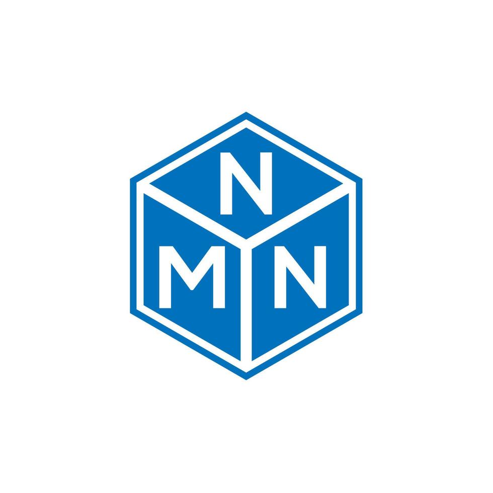 diseño de logotipo de letra nmn sobre fondo negro. concepto de logotipo de letra de iniciales creativas nmn. diseño de letras nmn. vector