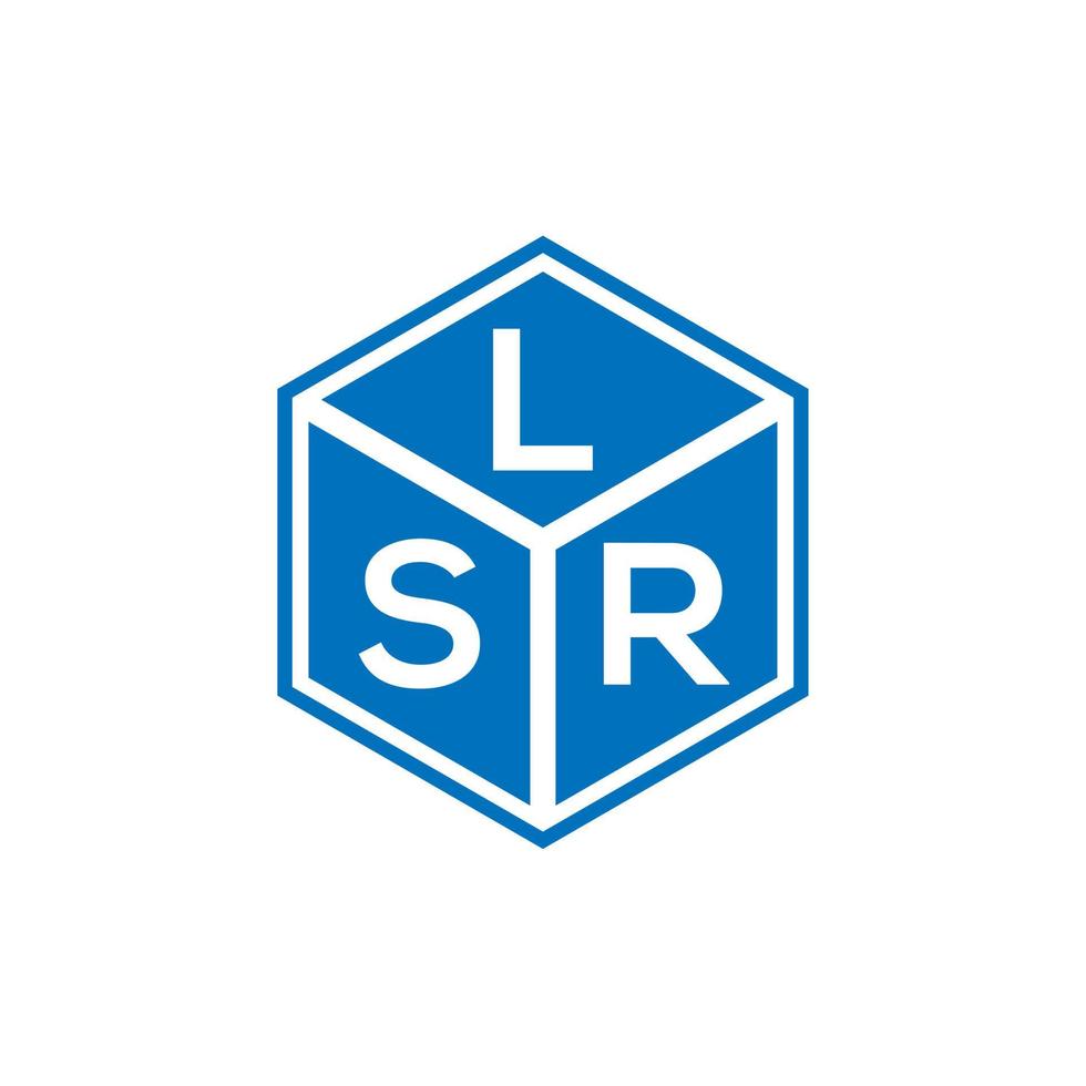 diseño de logotipo de letra lsr sobre fondo negro. Concepto de logotipo de letra de iniciales creativas de lsr. diseño de letra lsr. vector