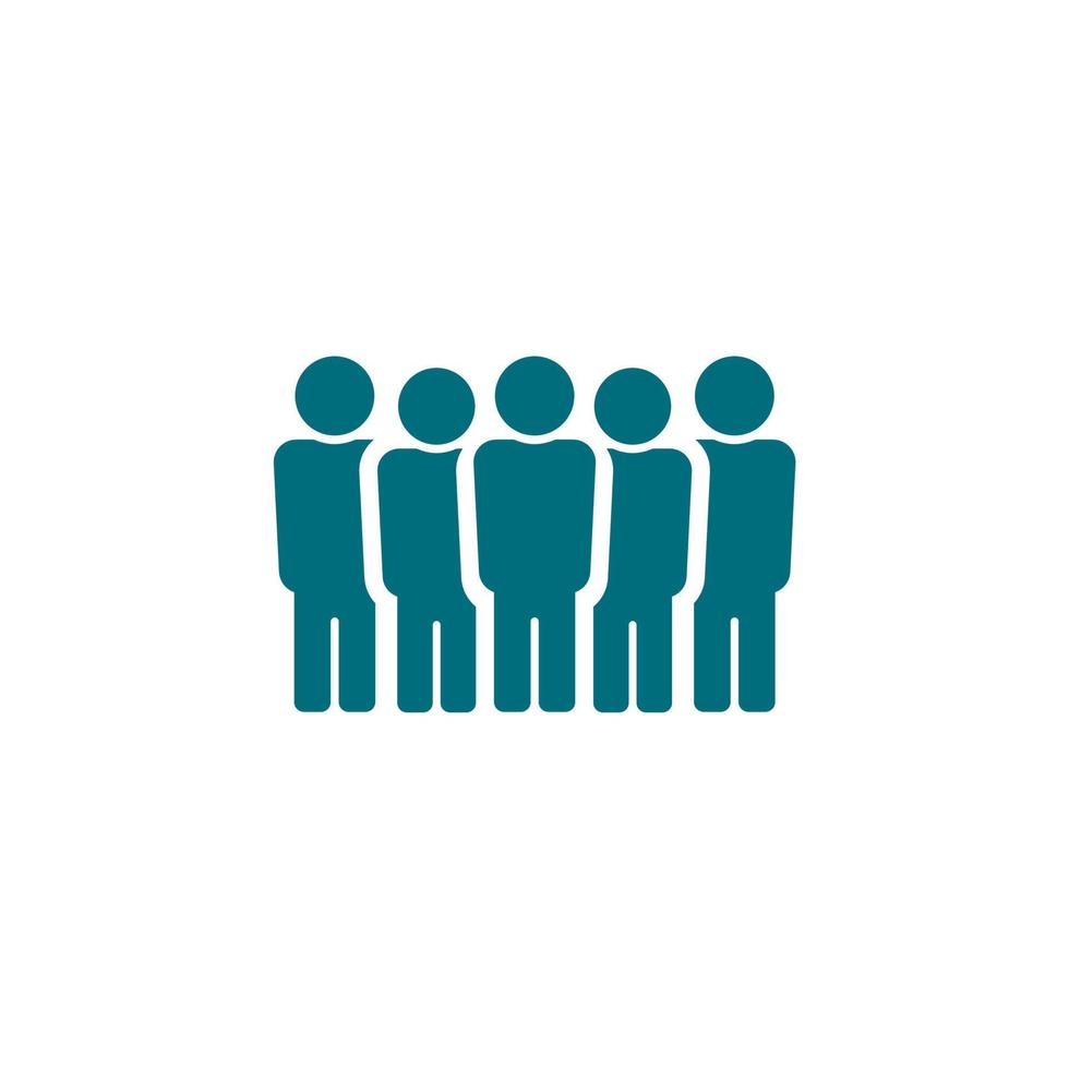 simple man icon on white background vector