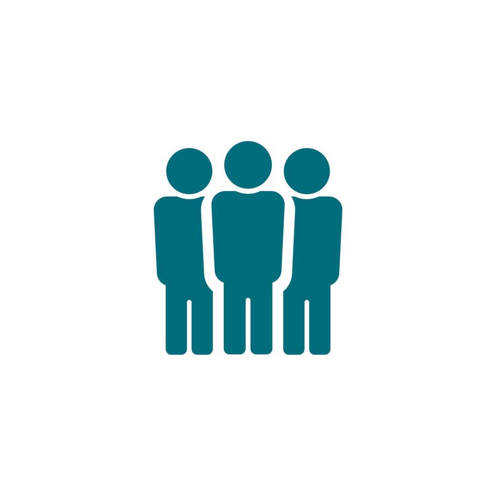 simple man icon on white background vector