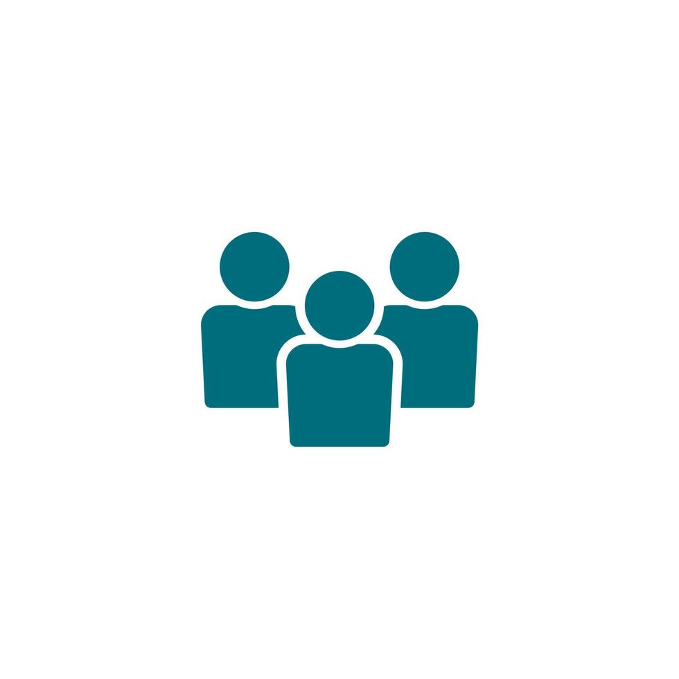 simple man icon on white background vector