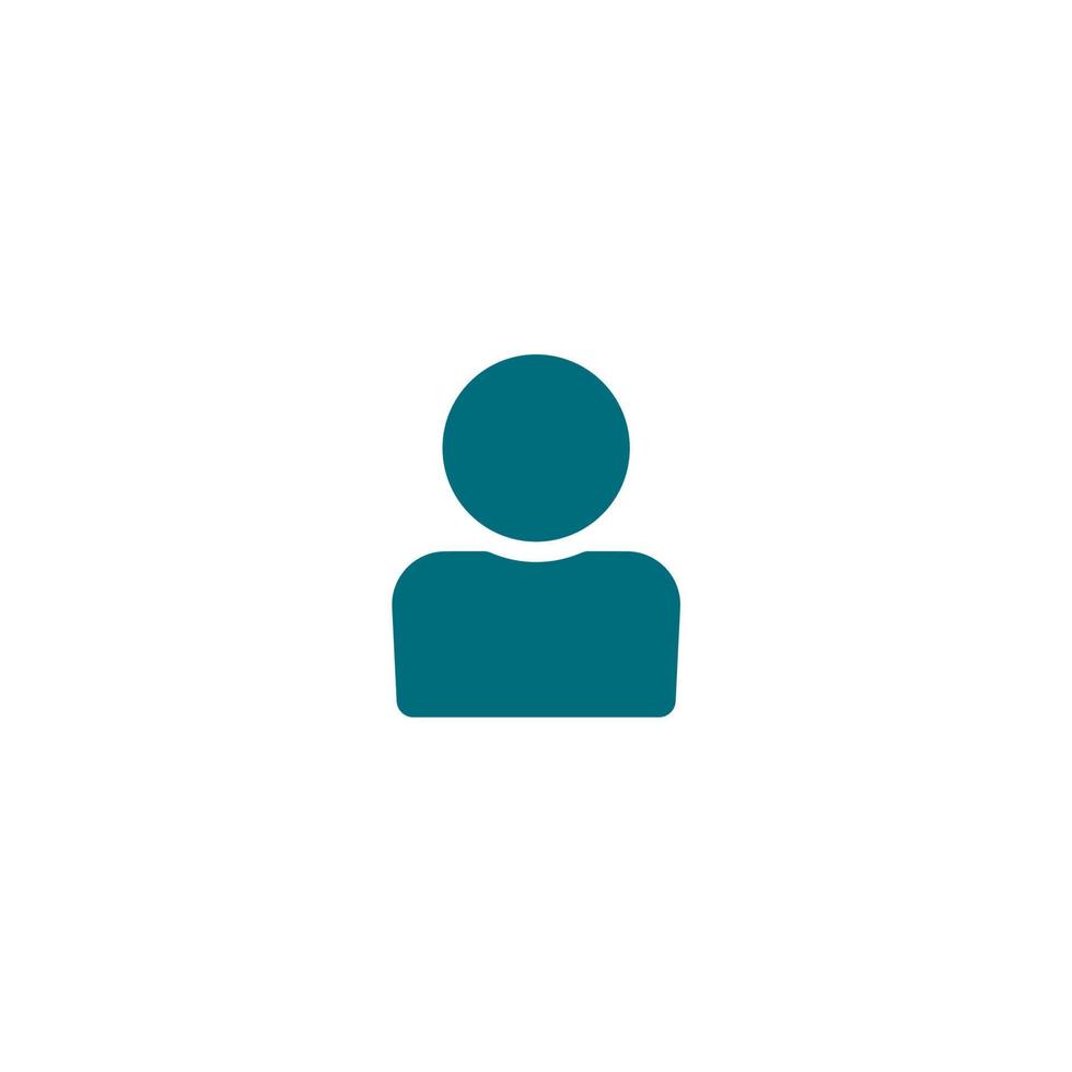 simple man icon on white background vector