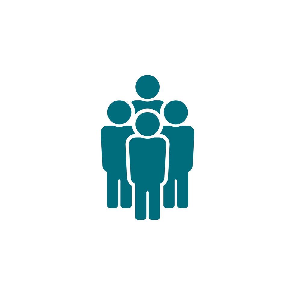 simple man icon on white background vector
