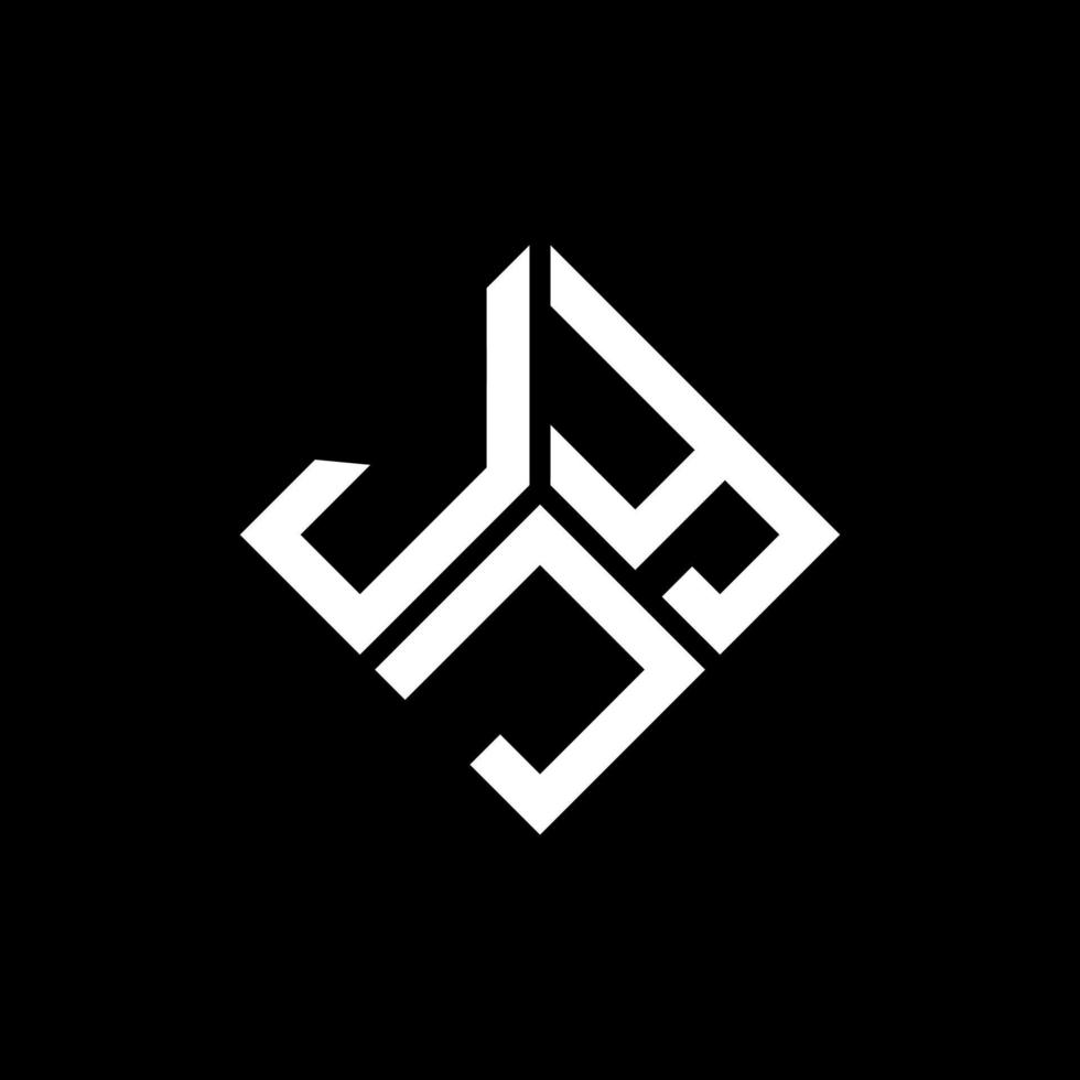 JYJ letter logo design on black background. JYJ creative initials letter logo concept. JYJ letter design. vector