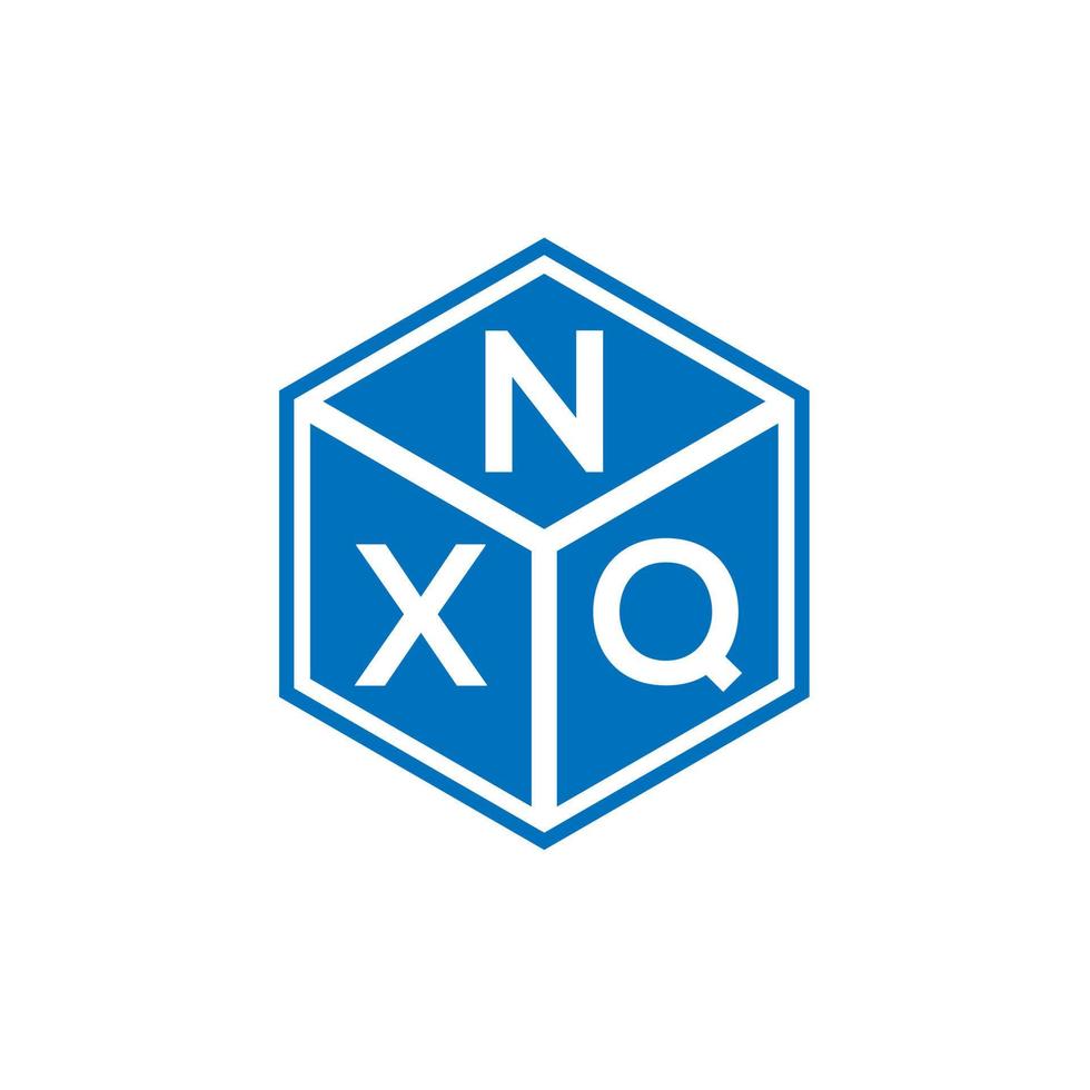 diseño del logotipo de la letra nxq sobre fondo negro. concepto de logotipo de letra de iniciales creativas nxq. diseño de letras nxq. vector