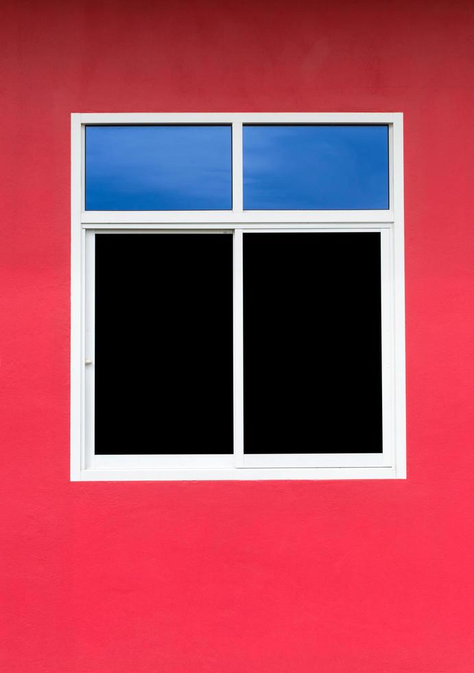 ventanas de aluminio con paredes de colores foto