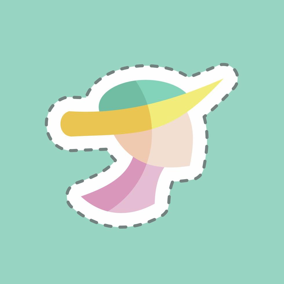 Sticker line cut Fashion Photography. suitable for Art symbol. simple design editable. design template vector. simple illustration vector
