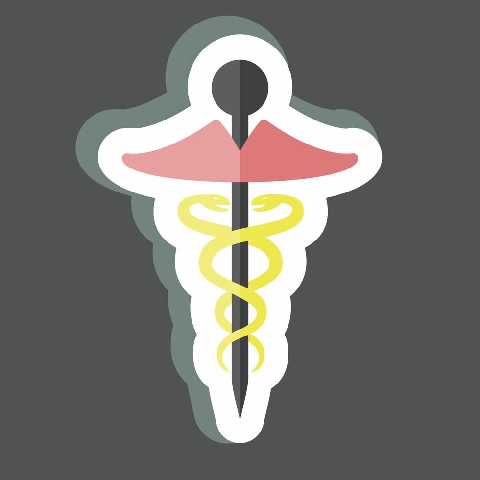 Sticker Health Care. vector