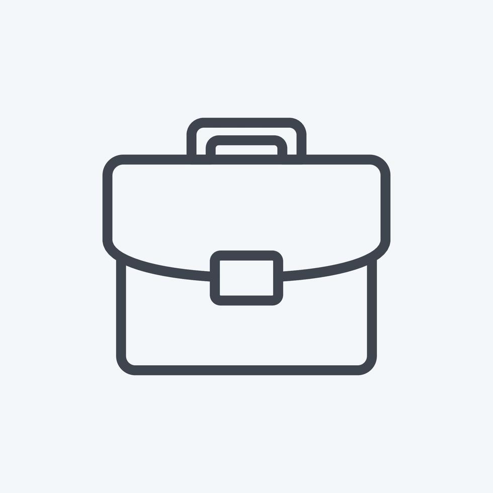 Icon Portfolio. suitable for Art symbol. Line Style. simple design editable. design template vector. simple illustration vector