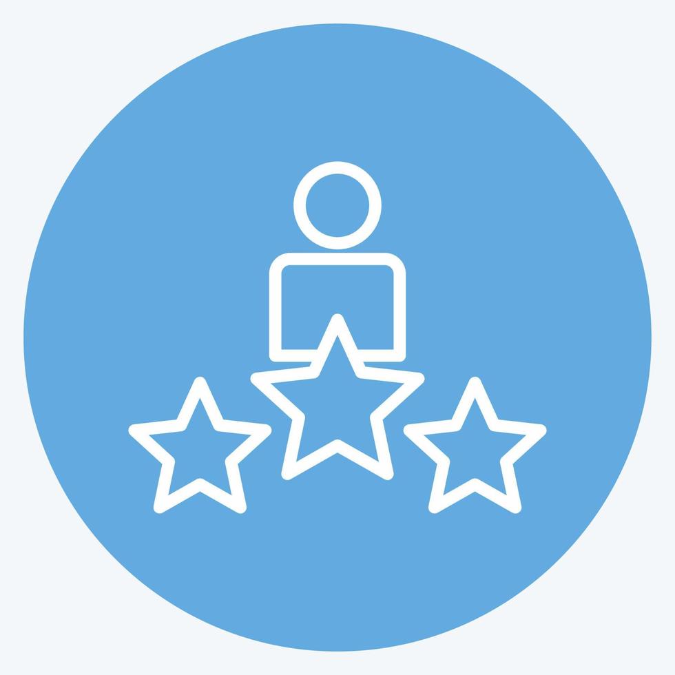 Icon Awards. suitable for Art symbol. Blue Eyes Style. simple design editable. design template vector. simple illustration vector