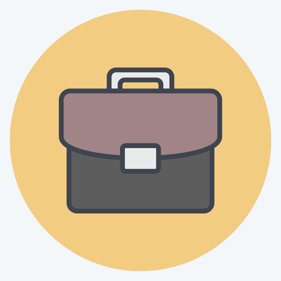 Icon Portfolio. suitable for Art symbol. Color Mate Style. simple design editable. design template vector. simple illustration vector