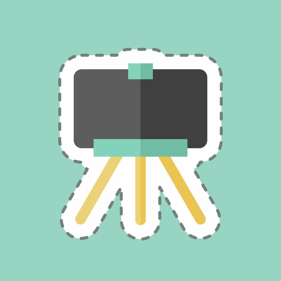 Sticker line cut Fine Art Photography. suitable for Art symbol. simple design editable. design template vector. simple illustration vector