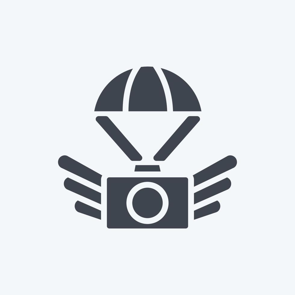 Icon Aerial Photography. suitable for Art symbol. Glyph Style. simple design editable. design template vector. simple illustration vector