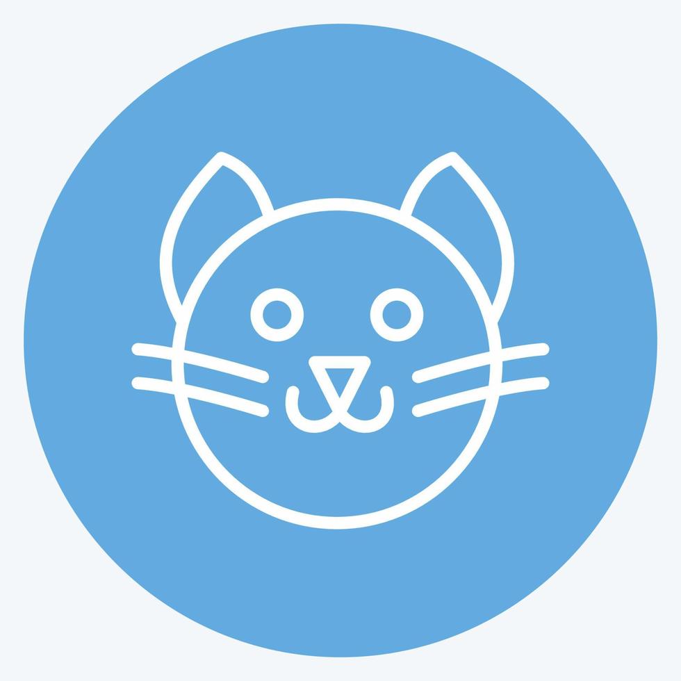 Icon Pet Photoshoot. suitable for Art symbol. Blue Eyes Style. simple design editable. design template vector. simple illustration vector