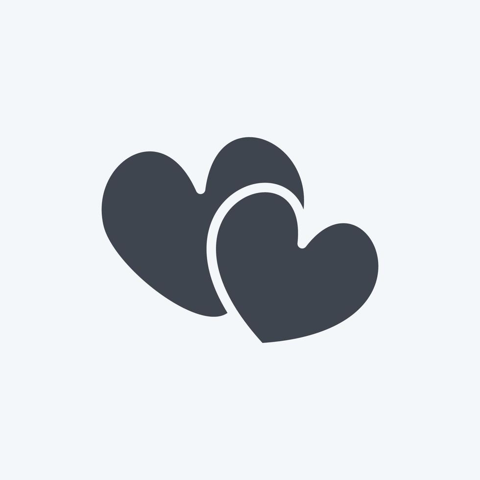 Icon Love Story Photography. suitable for Art symbol. Glyph Style. simple design editable. design template vector. simple illustration vector