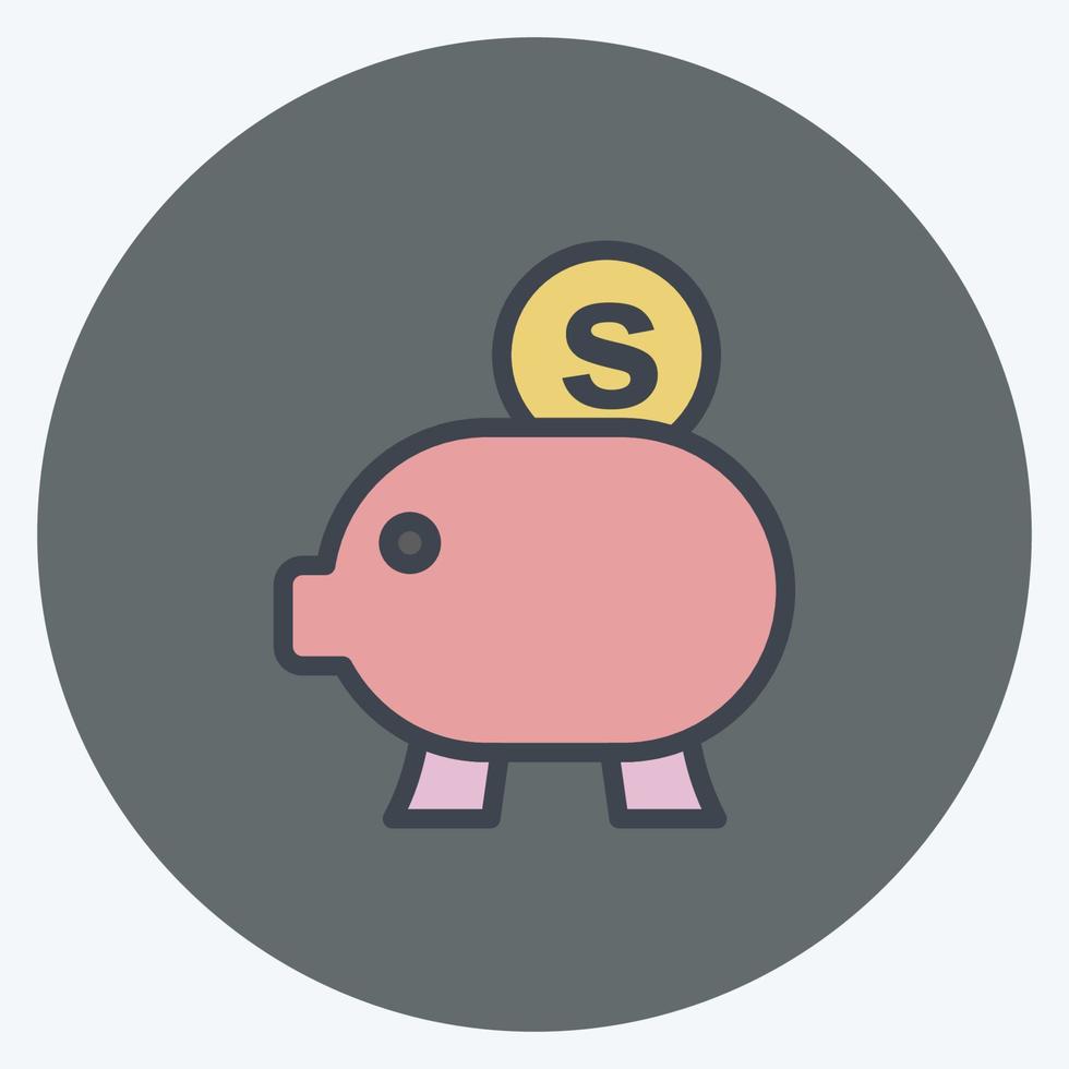 Icon Money Back. suitable for Business symbol. color mate style. simple design editable. design template vector. simple symbol illustration vector