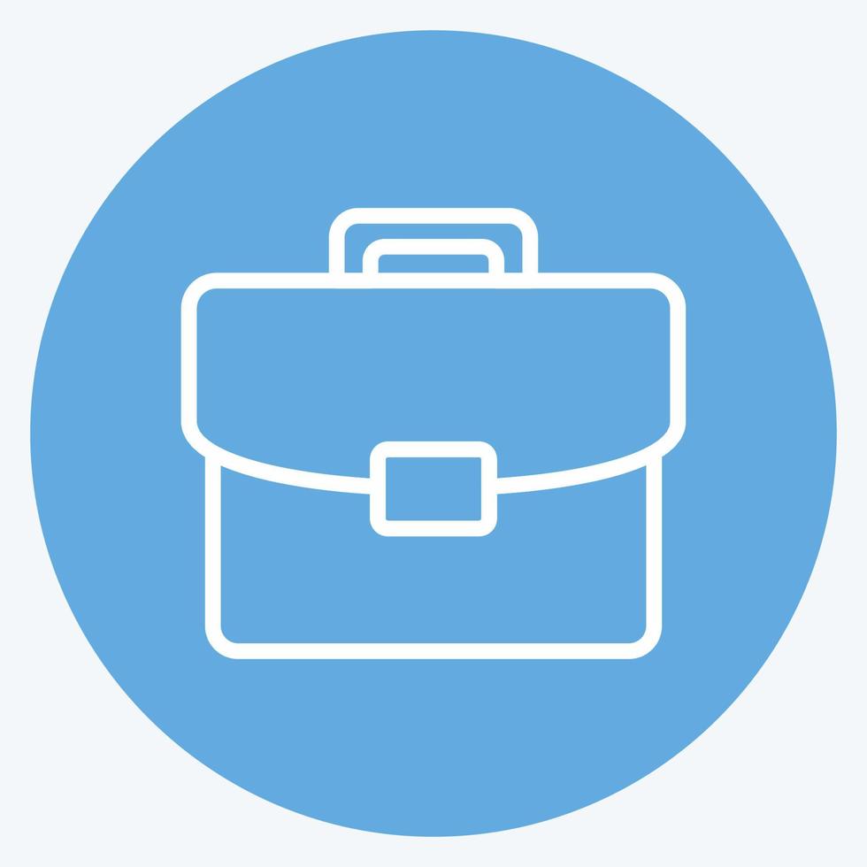 Icon Portfolio. suitable for Art symbol. Blue Eyes Style. simple design editable. design template vector. simple illustration vector