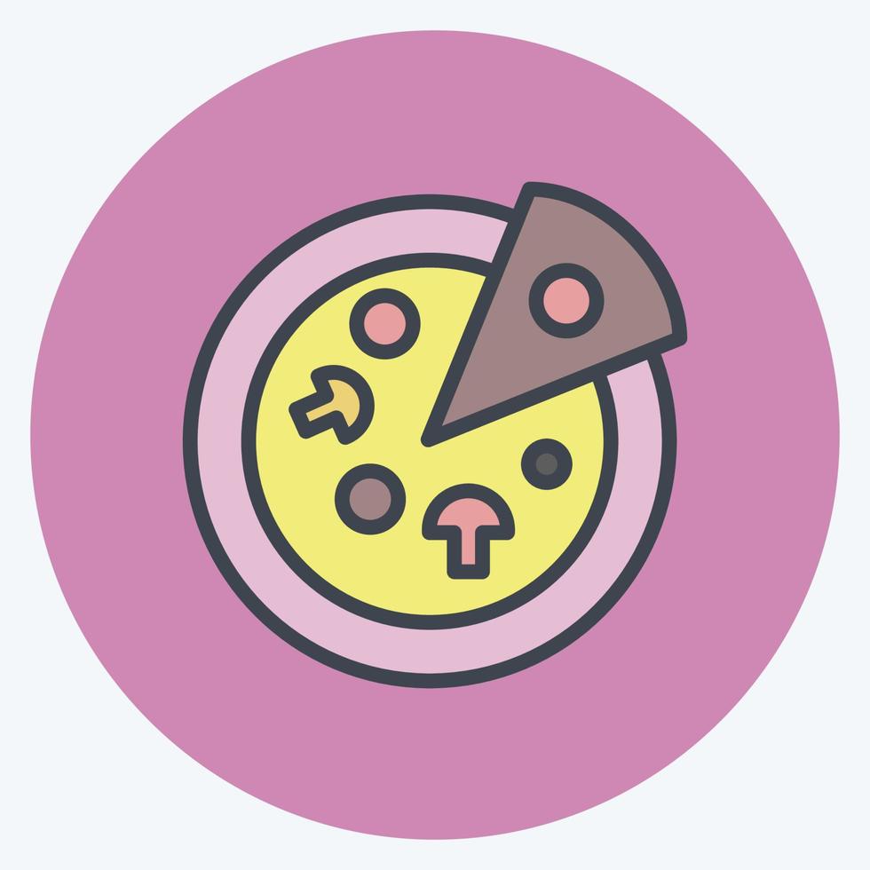 Icon Flat Lay Photography. suitable for Art symbol. Color Mate Style. simple design editable. design template vector. simple illustration vector